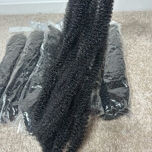(7) Packs ofSpring Afro-Twist Hair (Black) (braiding or crochet)